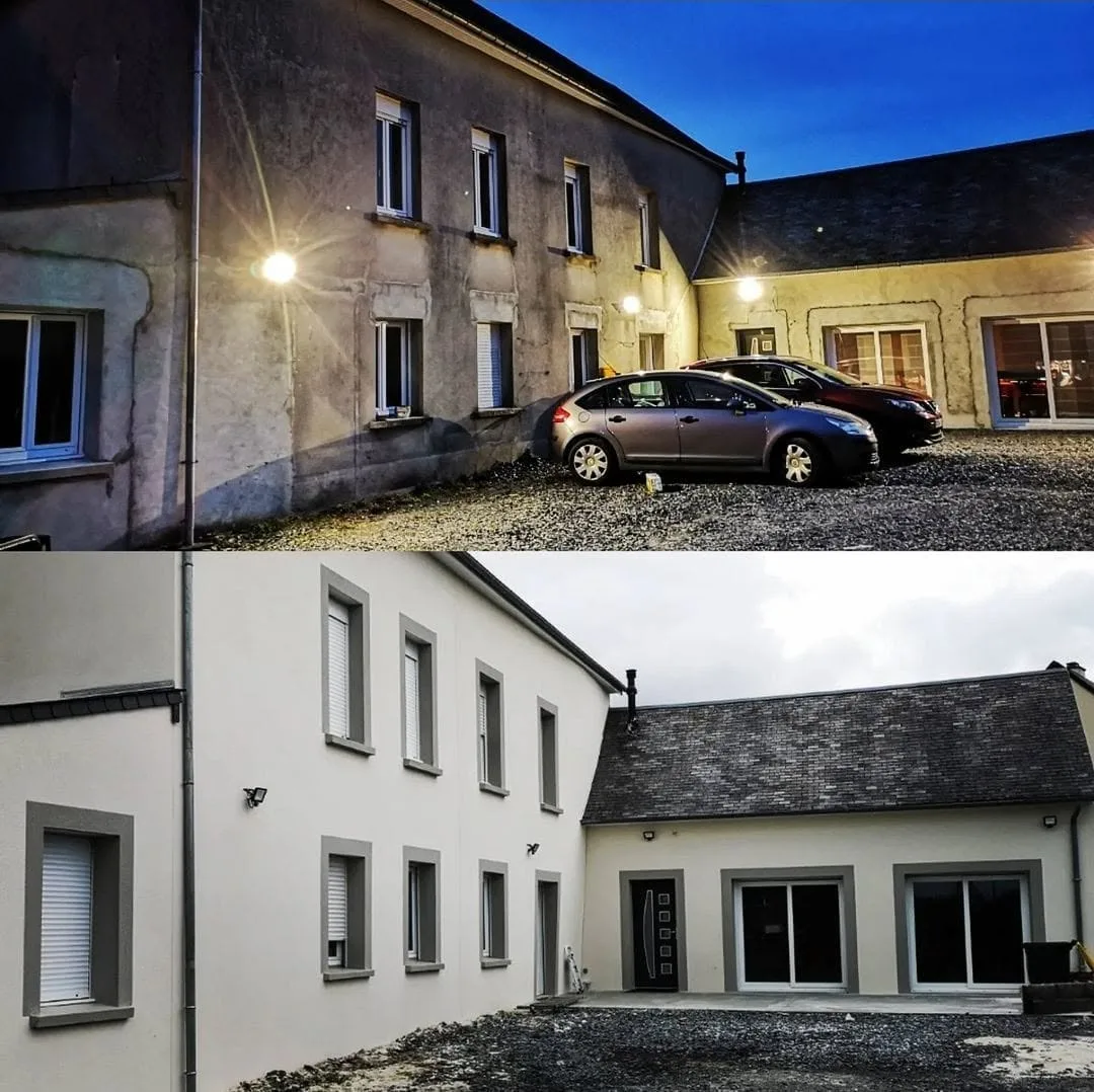 Cour intérieure rénovée par AKG Bâtiment